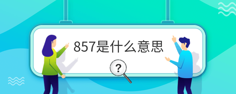 857是什么意思